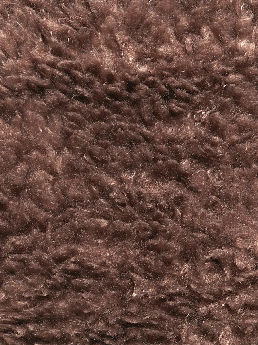 Коричневый шарф-снуд из искусственной шерсти